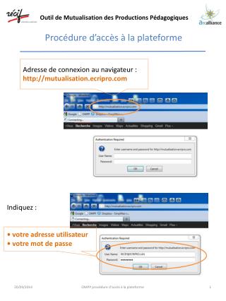 Outil de Mutualisation des Productions Pédagogiques