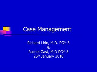 Case Management