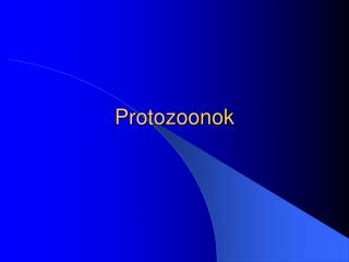 Protozoonok