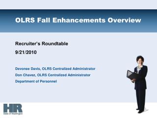 OLRS Fall Enhancements Overview