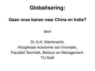 Globalisering:
