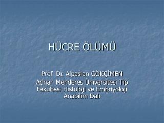 HÜCRE ÖLÜMÜ