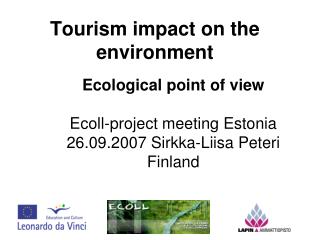 Tourism impact on the environment