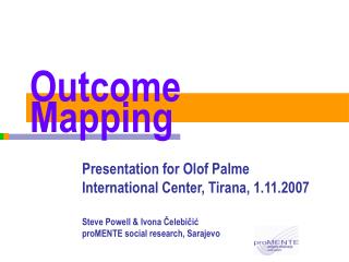 Outcome Mapping