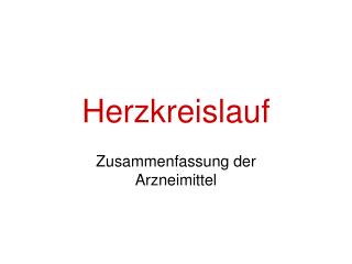 Herzkreislauf