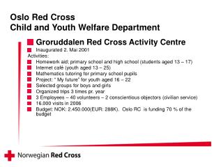 Oslo Red Cross Child and Youth Welfare Department
