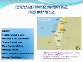 RECONHECIMENTO DA PALESTINA