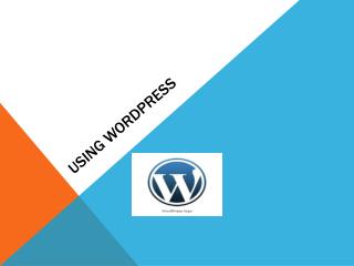 Using WordPress