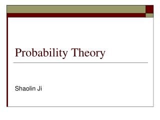 Probability Theory