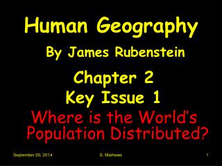 Human Geography By James Rubenstein