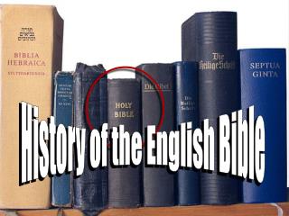 History of the English Bible