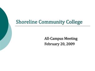 Shoreline Community College