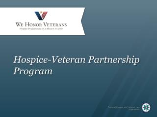 Hospice-Veteran Partnership Program