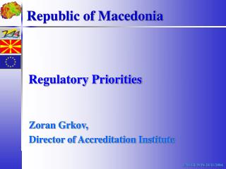 Regulatory Priorities