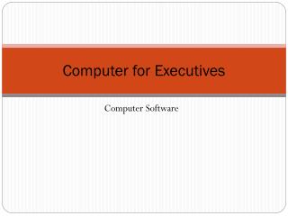 Computer for Executives