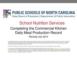 School Nutrition Services