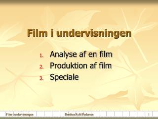 Film i undervisningen