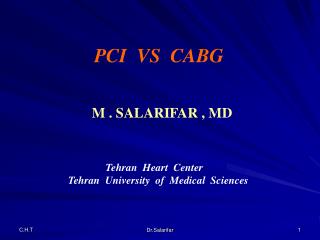 Tehran Heart Center Tehran University of Medical Sciences