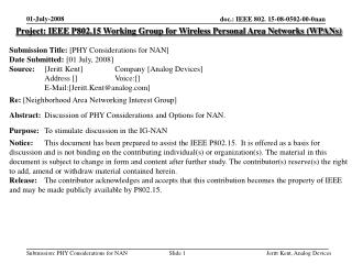 Project: IEEE P802.15 Working Group for Wireless Personal Area Networks (WPANs)