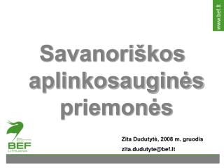 Savanoriškos aplinkosauginės priemonės