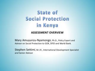 State of Social Protection in Kenya