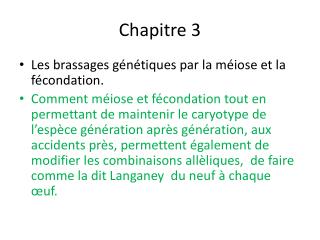 Chapitre 3