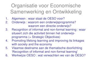 Organisatie voor Economische Samenwerking en Ontwikkeling