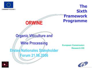 The Sixth Framework Programme