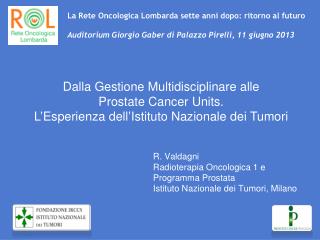 La Rete Oncologica Lombarda sette anni dopo: ritorno al futuro