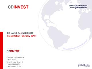 CD Invest Consult GmbH Presentation February 2010