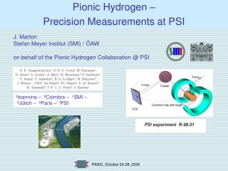Pionic Hydrogen – Precision Measurements at PSI