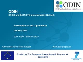 ODIN – ORCID and DATACITE Interoperability Network