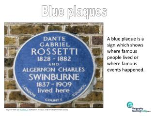 Blue plaques