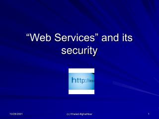 “Web Services” and its security