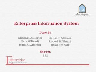 Enterprise Information Systems