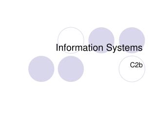 Information Systems