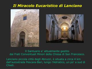 Il Miracolo Eucaristico di Lanciano