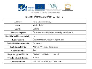 Identifikátor materiálu: EU - 12 - 5