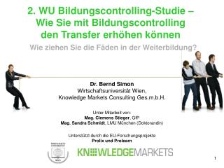 Dr. Bernd Simon Wirtschaftsuniversität Wien, Knowledge Markets Consulting Ges.m.b.H.