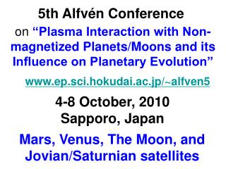 5th Alfvén Conference