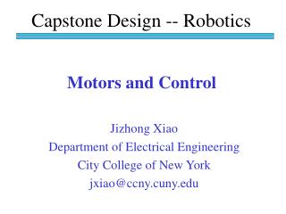 Motors and Control