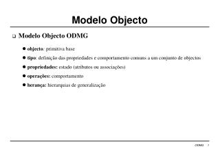 Modelo Objecto