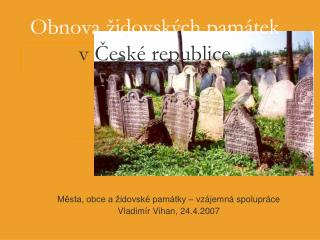 Obnova židovských památek v České republice
