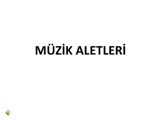 MÜZİK ALETLERİ