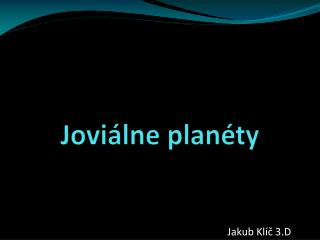 Joviálne planéty