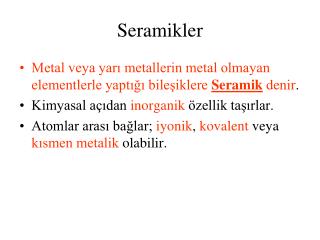 Seramikler