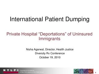 International Patient Dumping