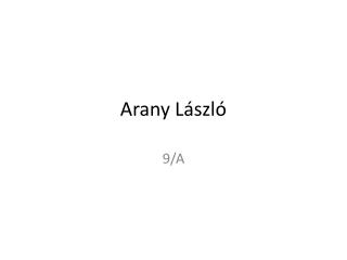 Arany László