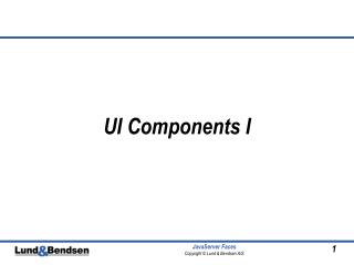 UI Components I