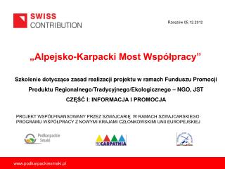 „Alpejsko-Karpacki Most Współpracy”